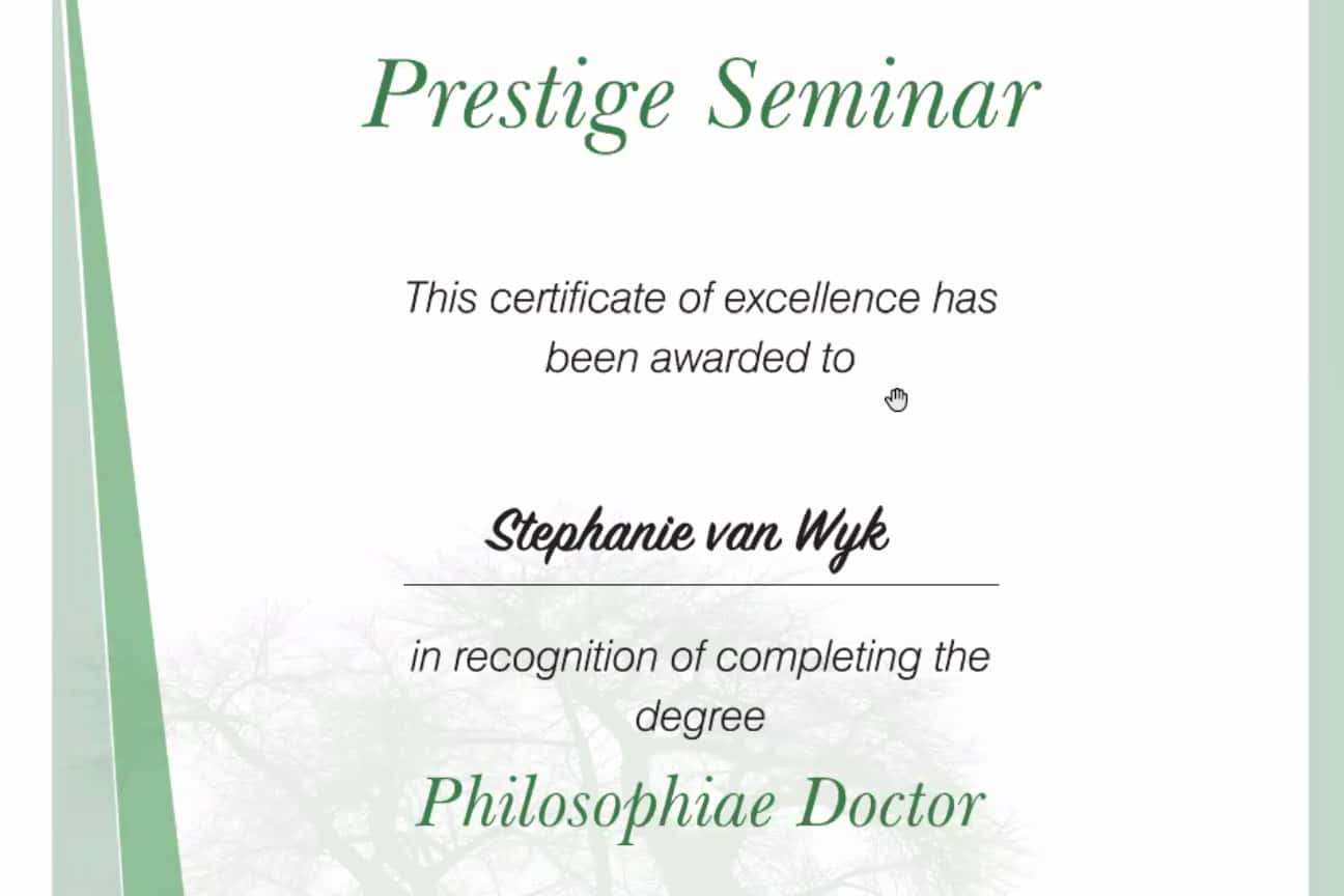 Stephanie van Wyk becomes the first FABIan to present her Prestige Seminar online