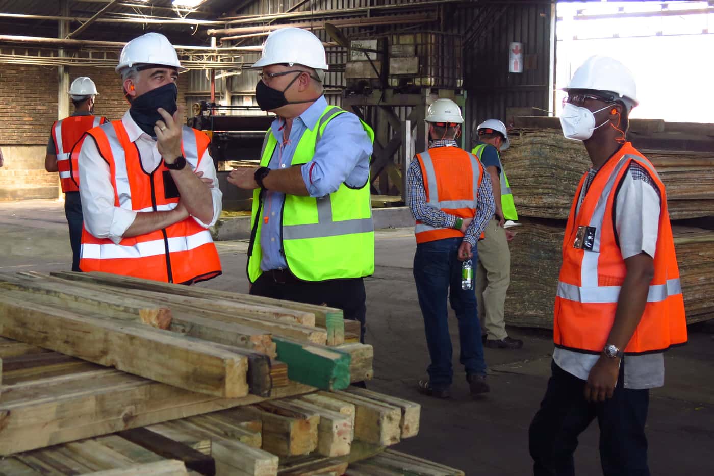 UP Vice-Chancellor visits York Timbers with FABI colleagues