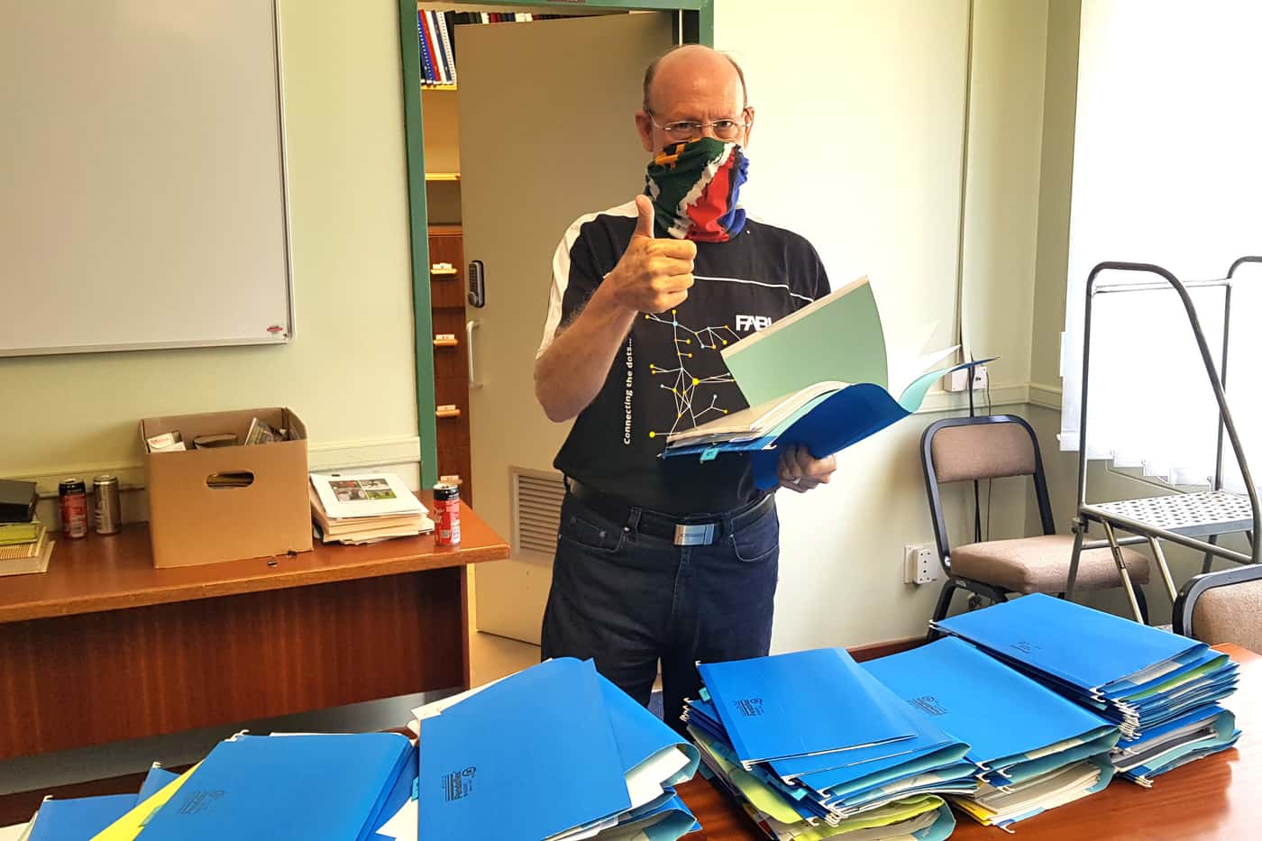 Mike Wingfield starts 2021 by clearing FABI of 30 years of his accumulated correspondence