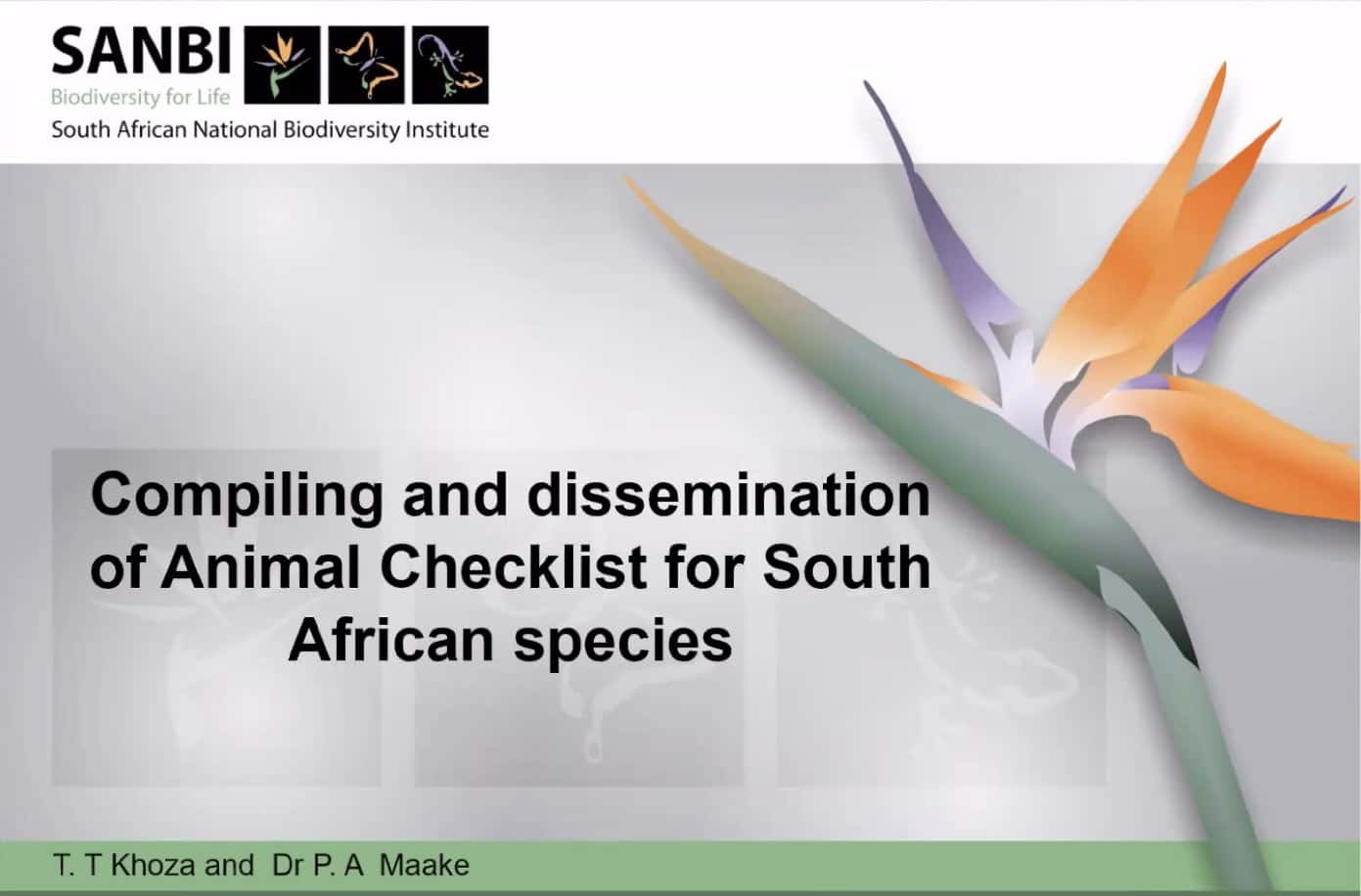 Liberating taxonomic data from literature under the spotlight SASSB Seminar