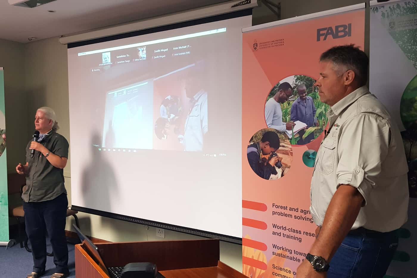 Students and staff learn from Cropwatch Africa