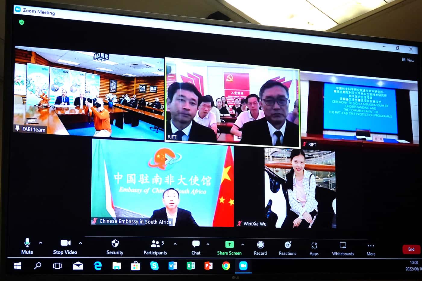 New MoU signed between FABI and Research Institute of Fast Growing Trees in China