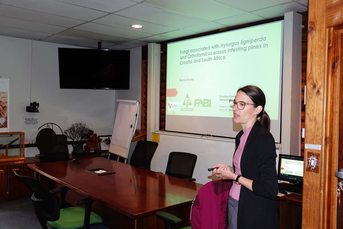 Croatian forest health researchers visit FABI