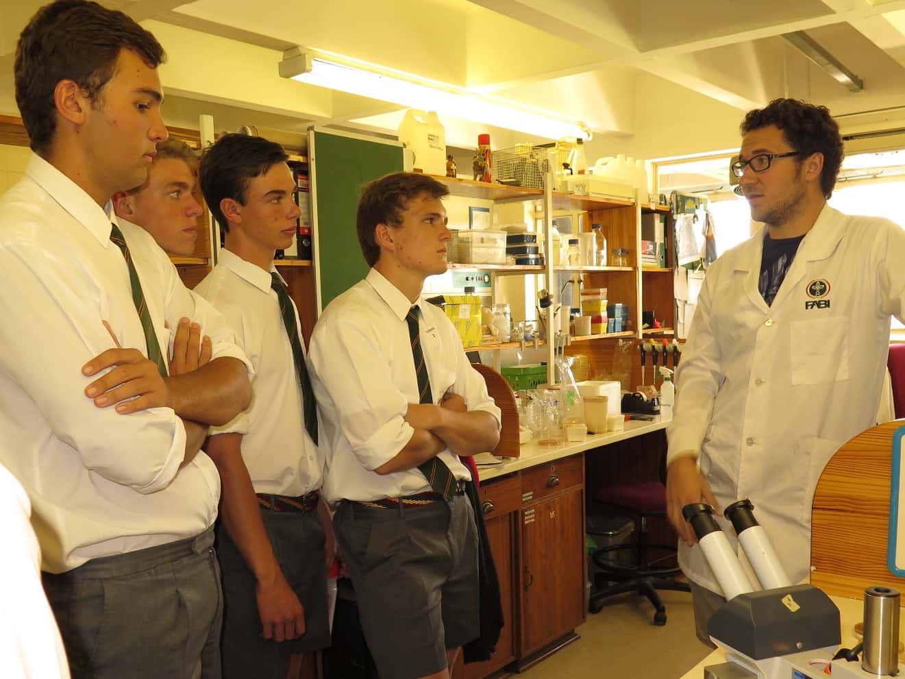 High school students visit FABI