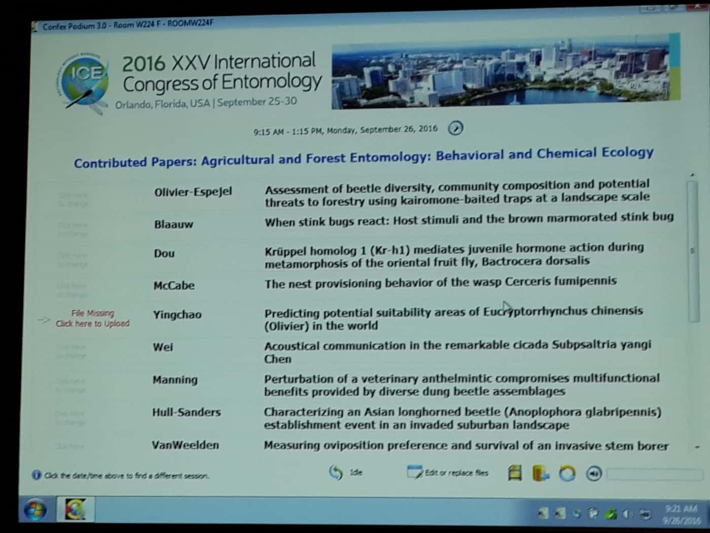 FABIans attend International Entomological Congress (ICE) in Orlando, USA