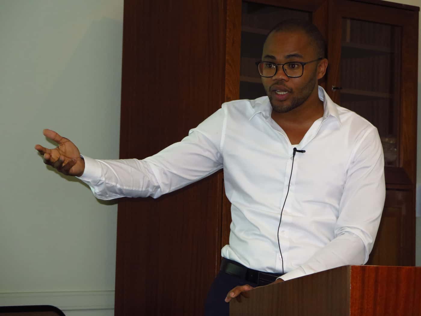 Osmond Mlonyeni becomes the first candidate at FABI to defend his PhD thesis publically
