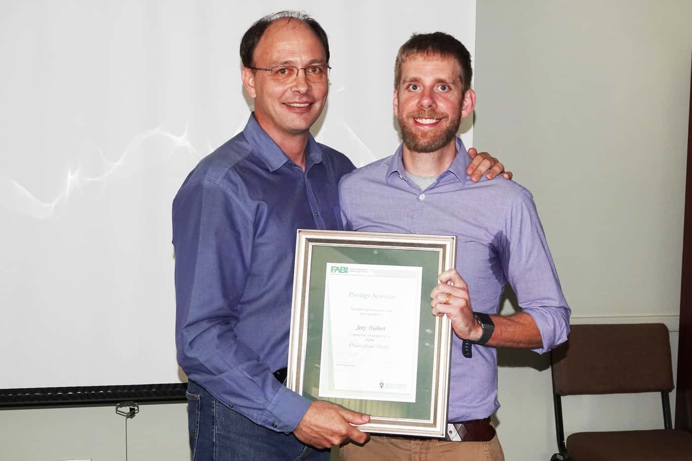 Joey Hulbert becomes the first FABIan to complete his PhD in 2020