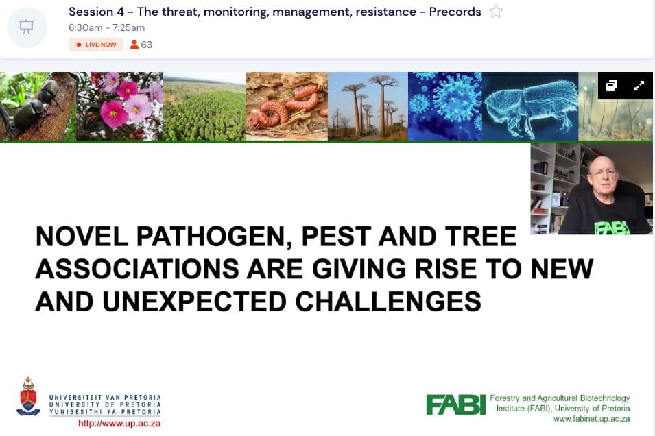 Mike Wingfield participates in the Australian Myrtle Rust Symposium