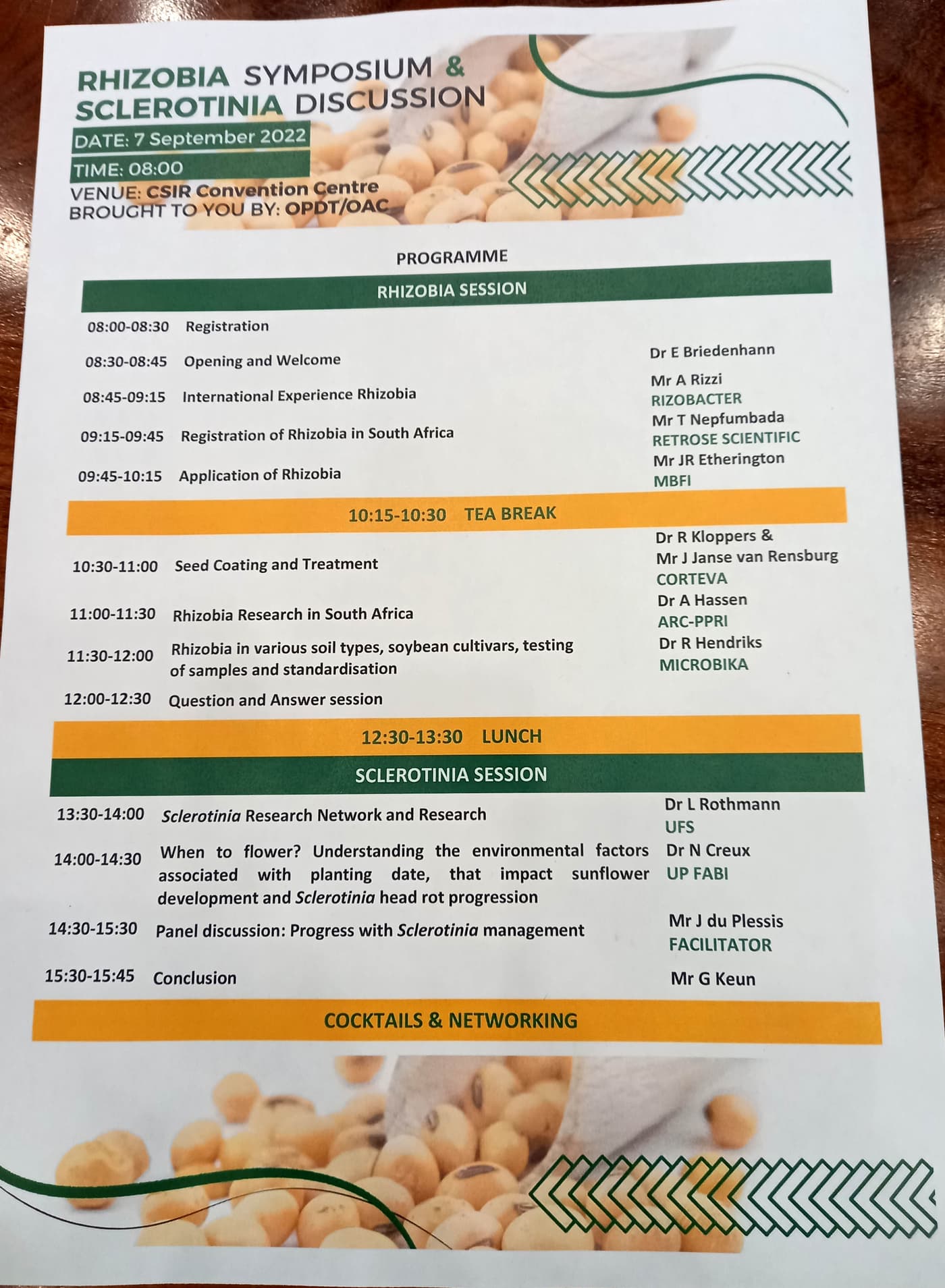 FABI joining the discussion on Rhizobium and <i>Sclerotinia</i> in South African agriculture