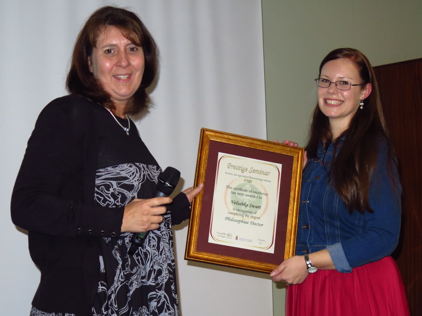 FABIans celebrate Velushka Swart’s prestige seminar