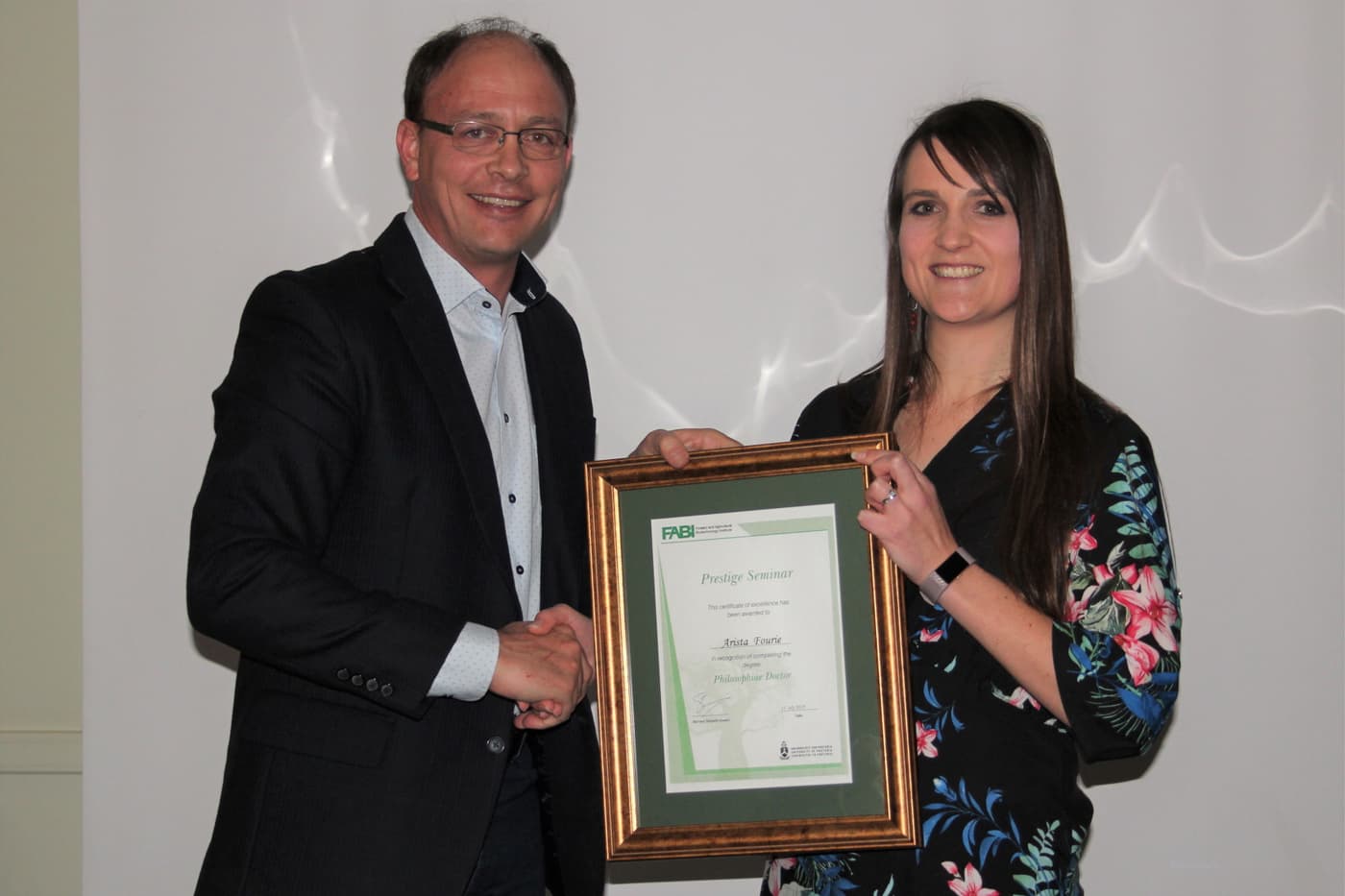 FABIans celebrate Arista Fourie’s prestige seminar – the eighth in 2019