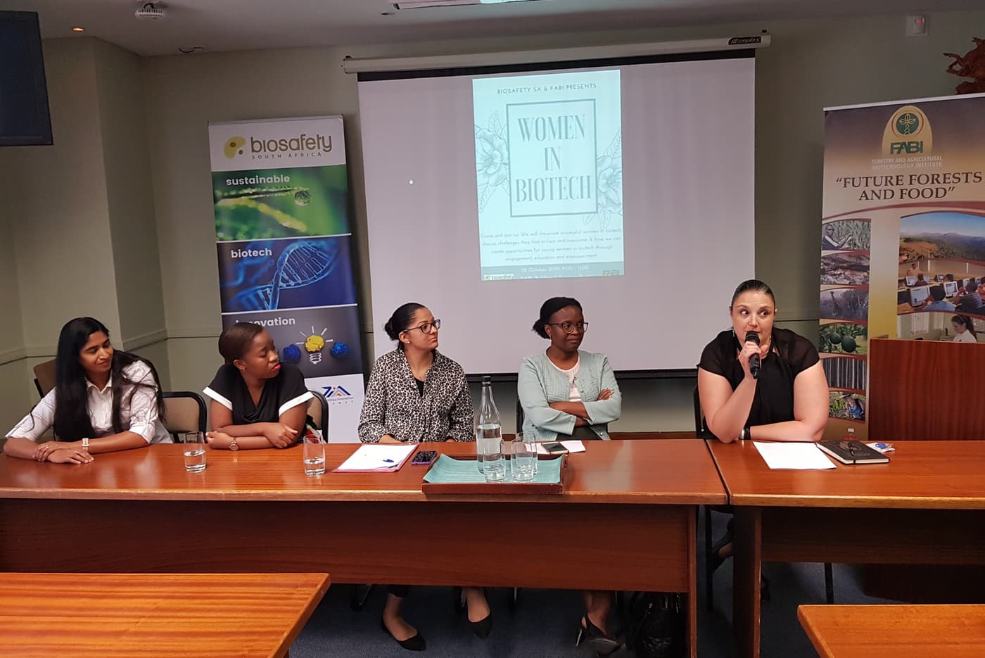 Biosafety SA and FABI host Women in Biotech panel discussion