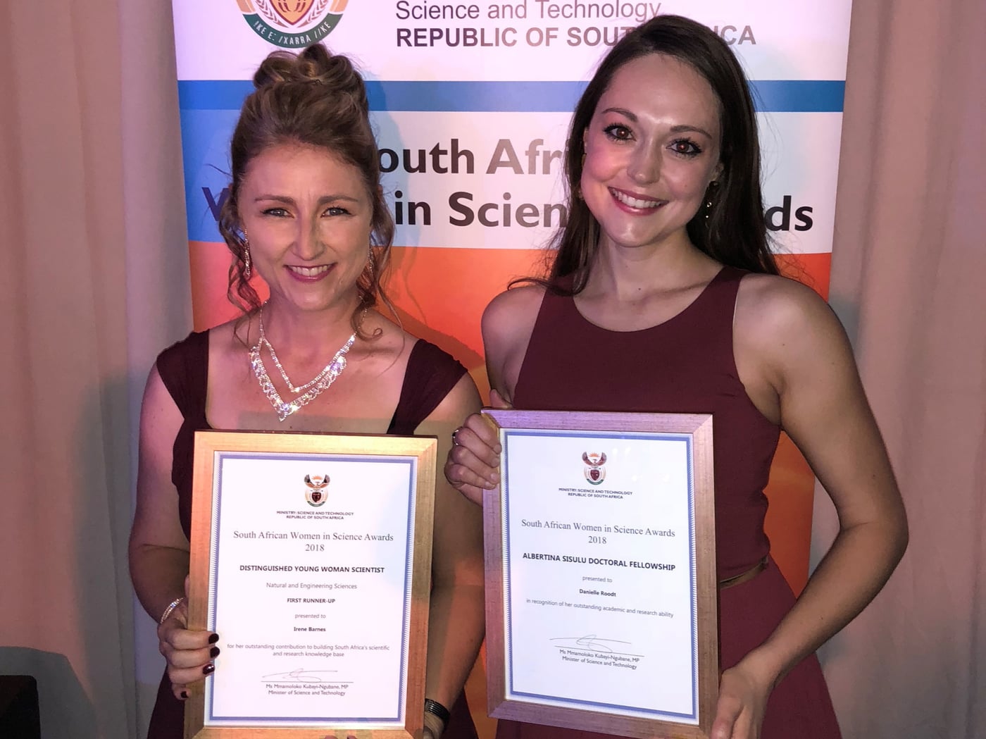 The South African Women in Science Awards 2018 recognises the contributions of two FABIans