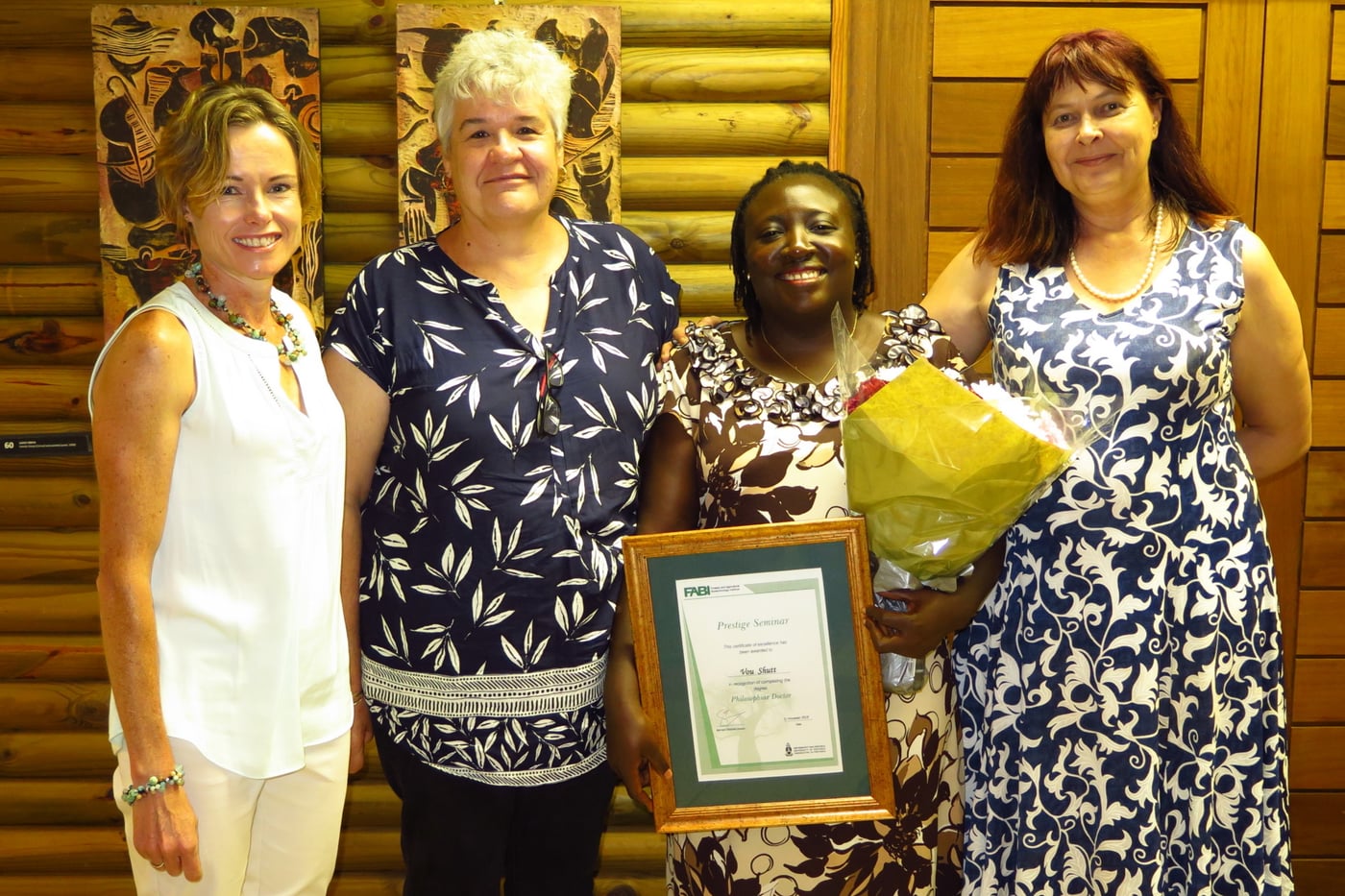 Vou Shutt’s prestige seminar marks a dozen PhDs completed at FABI