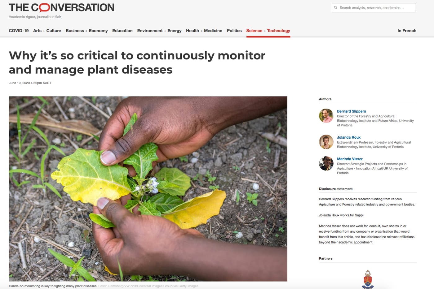 Why it’s so critical to continuously monitor and manage plant diseases
