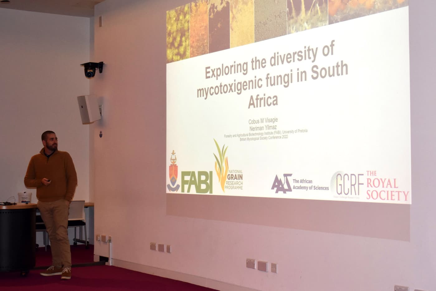 Cobus Visagie visits Cranfield University and attends the 125th British Mycological Society meeting