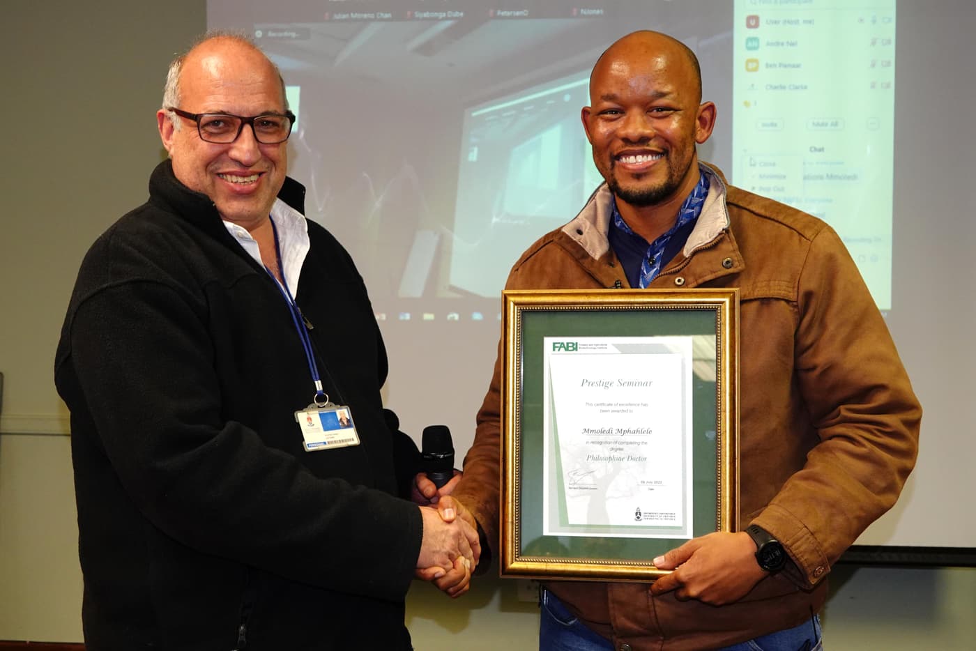 Mmoledi Mphahlele becomes first PhD molecular tree breeder trained through the FMG programme