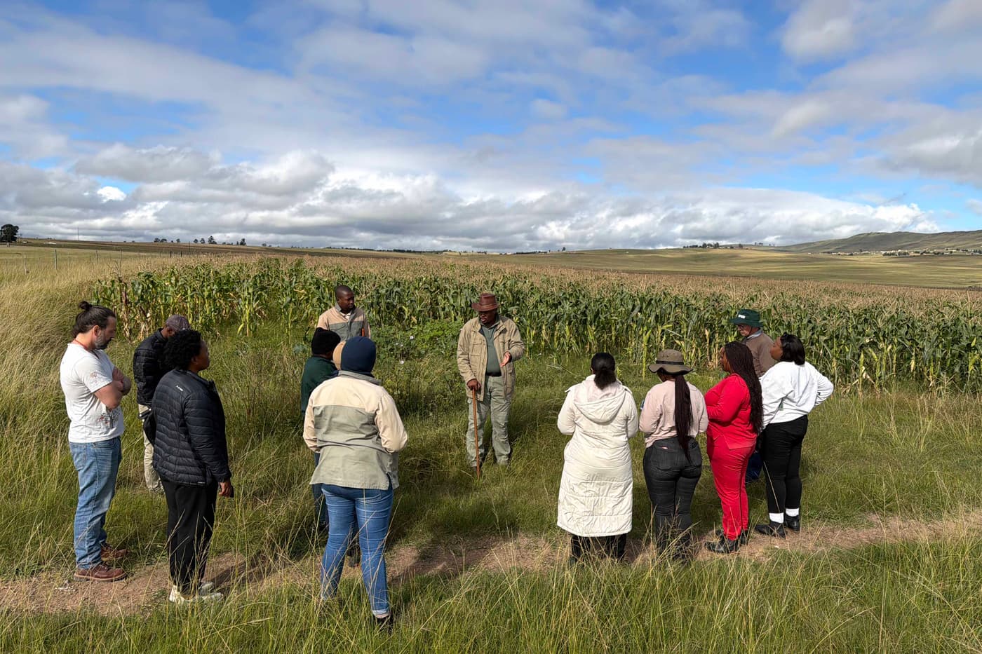 FABIans Visit Eastern Cape Maize Farms in Support of the Ukhanyo Farmer Development Programme