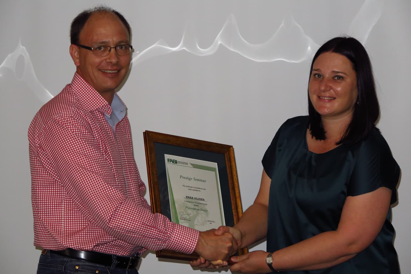 FABI celebrates 11th PhD thesis in the bag at Erika Viljoen’s prestige seminar